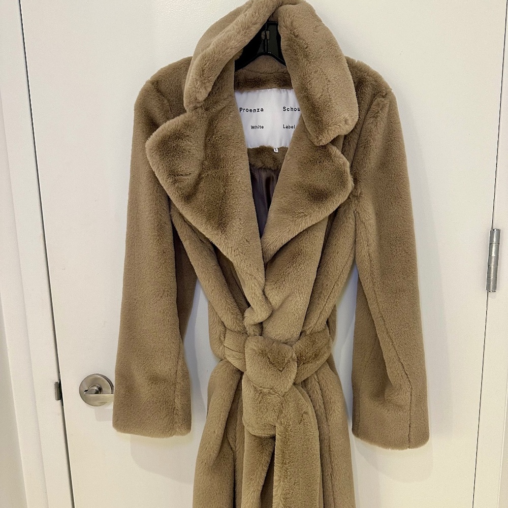 Proenza Schouler Tan Teddy Jacket